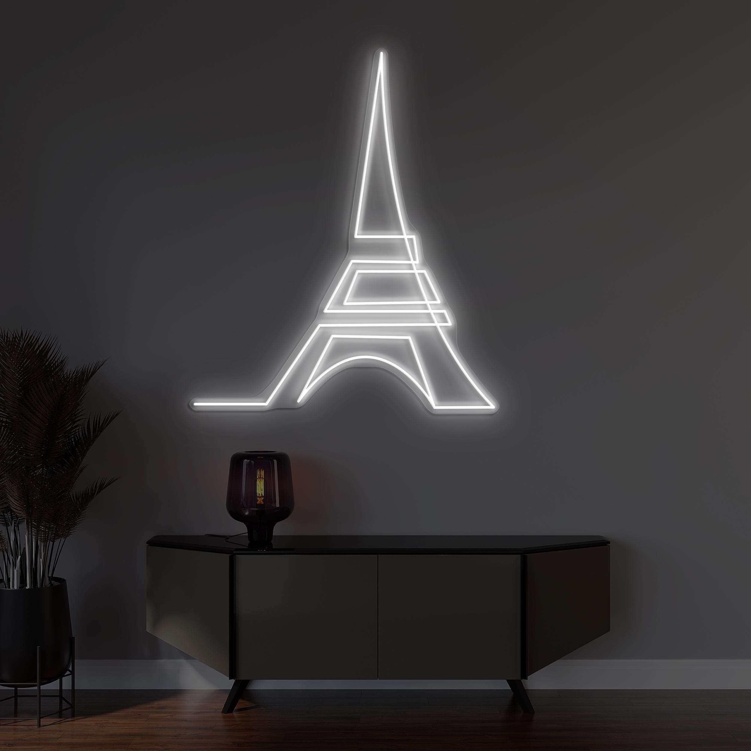 エッフェル塔ネオンサイン、エッフェル塔 LED ライト、エッフェル塔壁