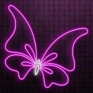 Butterfly Neon Sign, Butterfly LED Light, Nursery Room Wall Decor, Custom Neon Sign, Flying Butterfly Neon Decor, Girls Room Neon Light