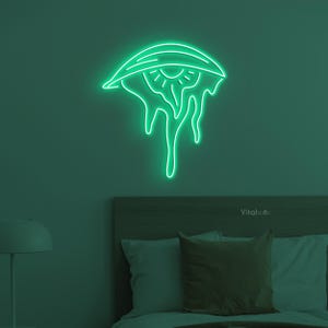 Crying Eye LED Neon Sign, Horror Weeping Eye Wall Decor - Etsy