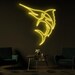 Marlin Neon Sign, Marlin LED Light, Game Fish Wall Decor, Billfish Wall ...