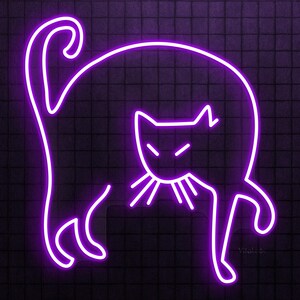 Cat Neon Sign, Cat LED Light, Pet Room Wall Decor, Kids Room Wall Art, Animal Shop Neon Light, Home and Cafe Neon Sign, Animal Lover Gift