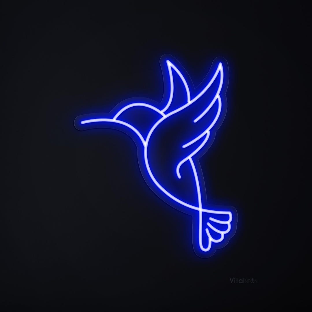 Hummingbird Neon Sign, Flower Bird LED Light, Boho Nature Wall Art for ...