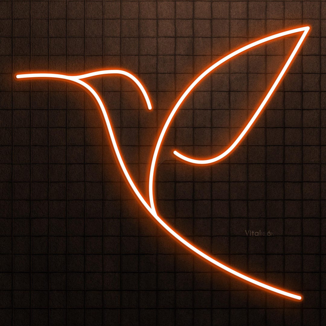 Hummingbird Neon Sign, LED Flying Bird Wall Art for Home Garden or Kids ...