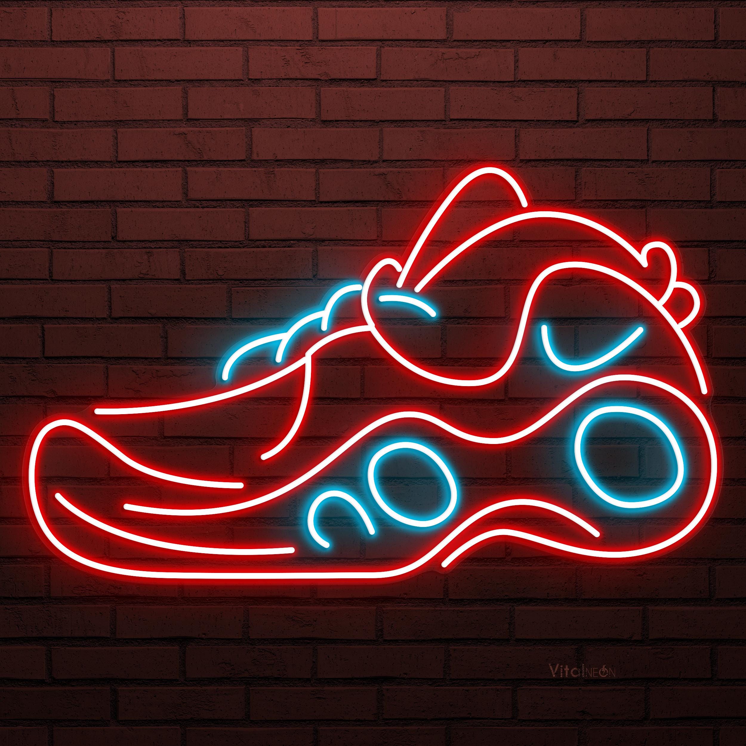 Sports Sneakers LED Light Neon Sign, Shoes Shop Wall Art, Lover