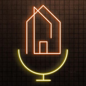 Podcast Mic & Home Neon Sign, Podcast Mic and Home LED Light, Podcast Studio Wall Art, Dance Club Neon Light, Recording Room Wall Decor