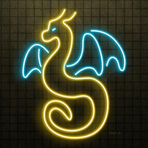 ドラゴンネオンサイン、ドラゴンLEDライト、飛龍壁飾り、神話の生き物壁アート、ゲームルームネオンライト、日本のドラゴンLEDサイン