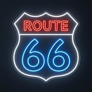LED ライティング ポスターROAD SIDE of AMERICA Road America Light up Sign - Etsy