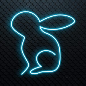 Rabbit Neon Sign, Rabbit LED Light, Bunny Wall Decor, Kids Room Wall Art, Pet Shop Neon Light, Home Neon Decor, Neon Gift For Rabbit Lover