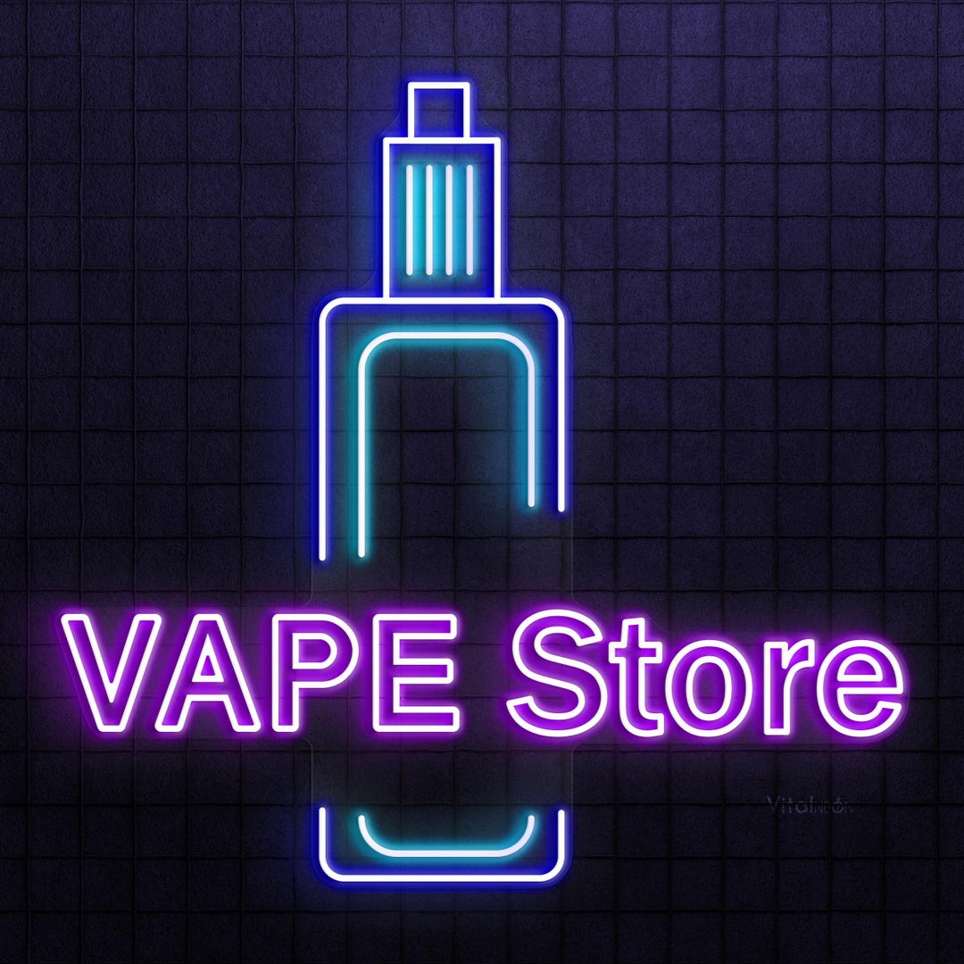 Vape Store LED Neon Sign for Shop, Modern Vaping Light, Bar Club Display  Art - Etsy