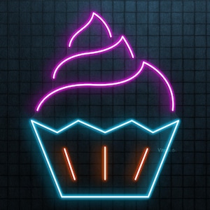 Cupcake Neon Sign, Cupcake LED Light, Sweet Treat Wall Decor, Cake Lover Wall Art, Bakery Neon Sign, Kitchen Neon Decor, Cake Shop Art, Gift
