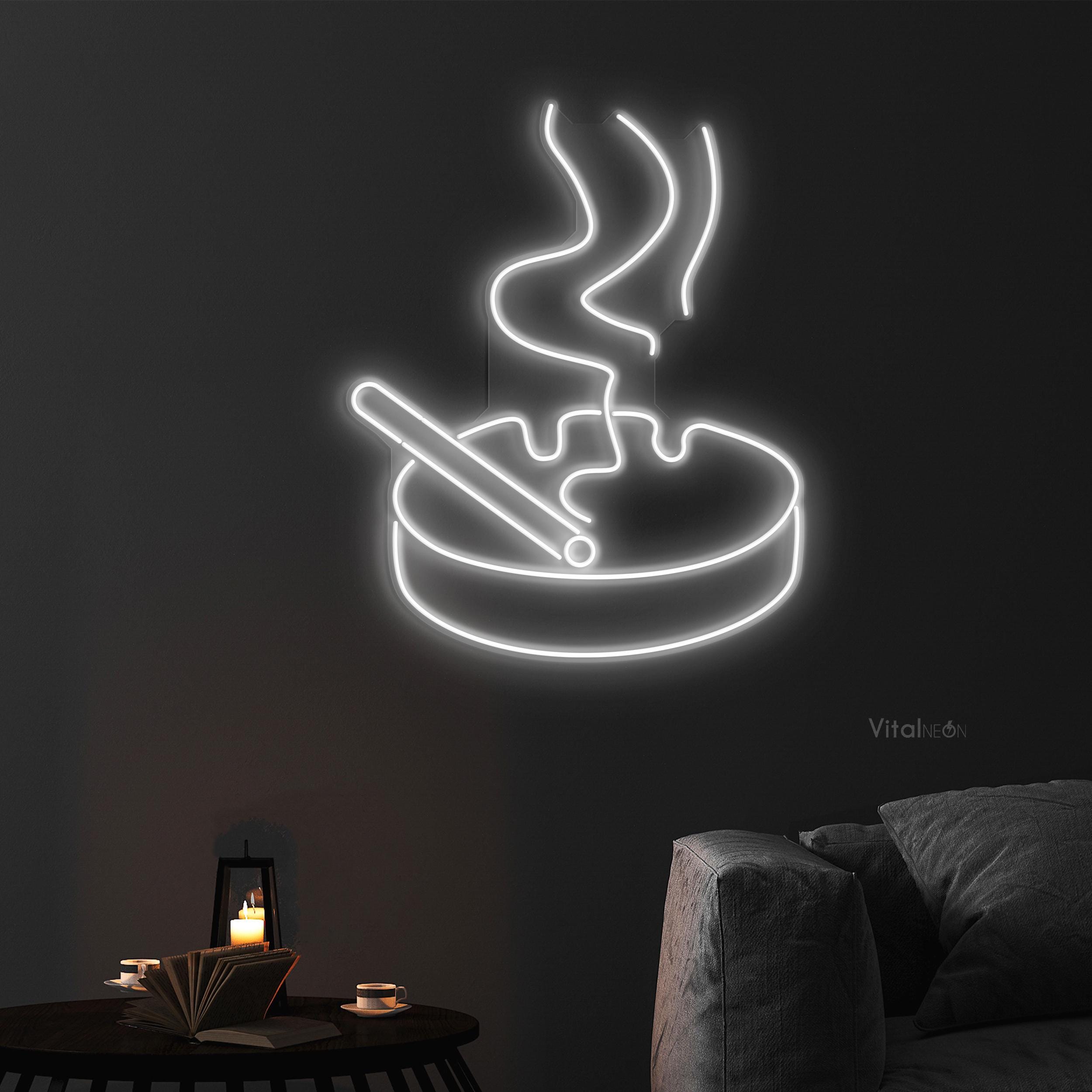 タバコ灰皿 LED ネオンサイン スモークショップ 男の隠れ家 バー