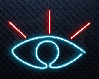 Evil Eye Neon Sign, LED Boho Wall Art for Cafe Bar or Home, Nazar Protection Decor, Spiritual Gift for Her, Turkish Eye Light, Luck Sign