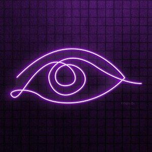 Eye Neon Sign, Eye Led Light, Eye Clinic Wall Decor, Meditation or Yoga Studio Wall Art, Eye Neon Light, Medical Office Neon Art