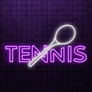 Tennis Neon Sign, Tennis LED Light, Tennis Logo Wall Decor, Tennis Racket Wall Art, Custom Neon Sign, Home Wall Decor, Sports Shop Decor