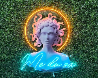 Medusa Head Neon Sign LED Light Greek Mythology Wall Art Home Party Business Decor