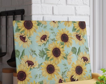 Sunflower Glass Cutting Board