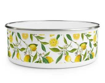 Lemons - Enamel Bowl