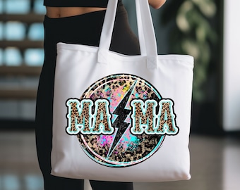 Torba typu tote z motywem lamparta, prezent na dzień matki, prezent dla mamy, torba typu tote dla mamy, prezent dla mamy uprawiającej sport, torba plażowa, prezent urodzinowy dla niej, torba wielokrotnego użytku