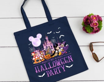 Mickey's Not No Scary Halloween Party Tote Bag, Mickey And Friends Halloween Tote Bag, Halloween Party 2025, Halloween Gift, Halloween Tote