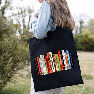 Bokväska, Lärarväska, Jag är med böckerna, Bokväska, Läsväska, Biblioteksväska Lärarboksväska bild 5