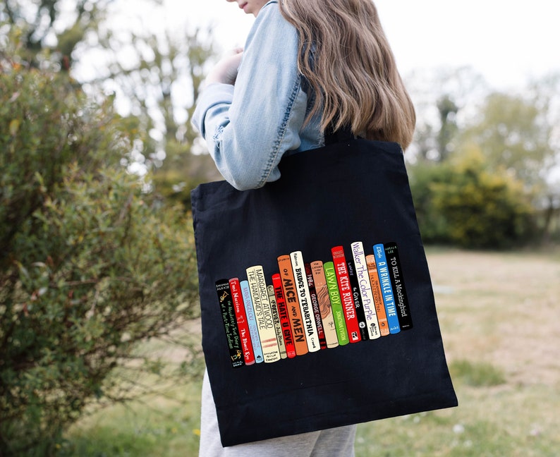 Book Tote Bag, Teacher Tote Bag, I'm With the Books, Bookish Totebag