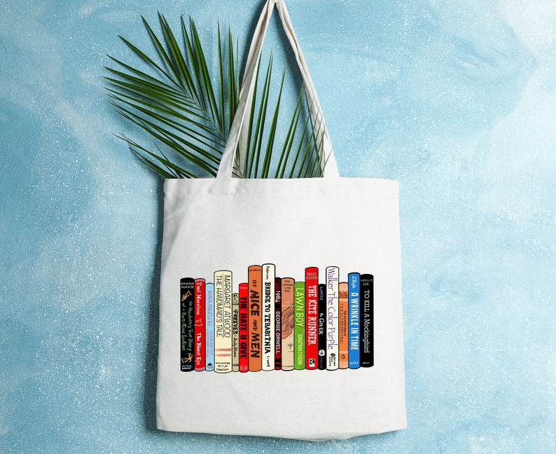 Book Tote Bag, Teacher Tote Bag, I'm With the Books, Bookish Totebag