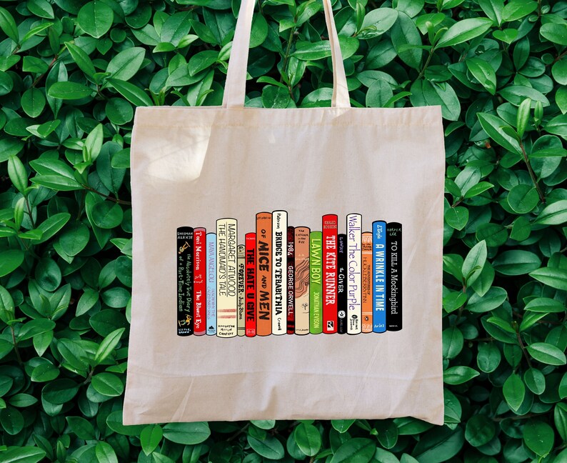 Book Tote Bag, Teacher Tote Bag, I'm With the Books, Bookish Totebag