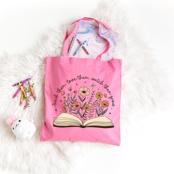 Canvas Book Tote Bag For Women – Just A Girl Who Loves Books & Cats, Large Shoulder Bag For Work, Travel, Grocery - View #11