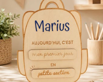 Personalized "My First and Last Day of School" Back to School Sign - Name Sign