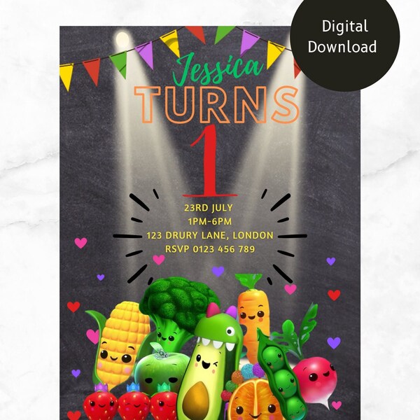 Dancing Fruit Birthday Etsy