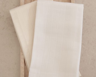 Beige Cotton Napkins for Kitchen, Handmade Custom Cloth Napkins, Washable Guest Towel Napkins, 2 Pcs Elegant Napkins Mother's Day Gift