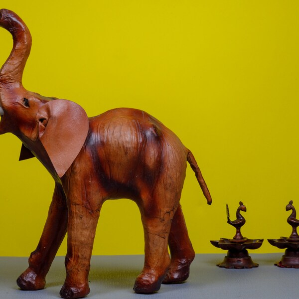 Papier mâché éléphant fait à la main charme élégant décor fait à la main Art éléphant décor fait à la main | Décoration intérieure | Cadeau