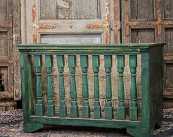 Vintage Side Cabinet with Storage - Wood Cupboard - Indian Sideboard - Wooden Sofa Side Cabinet - Living Room Furniture