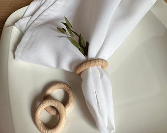 Napkin ring rustic wood | Cloth ring | Napkin ring ring