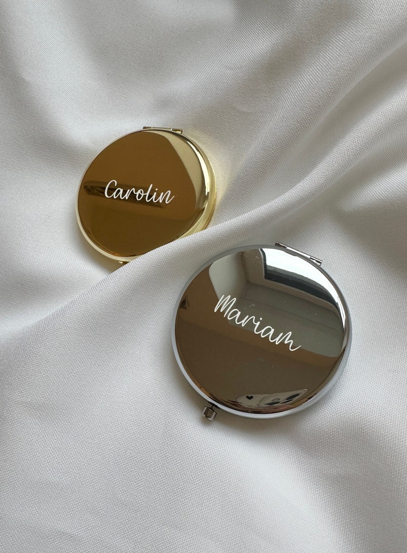 Personalisierter Spiegel Kosmetik Spiegel klappbarer Spiegel Gold