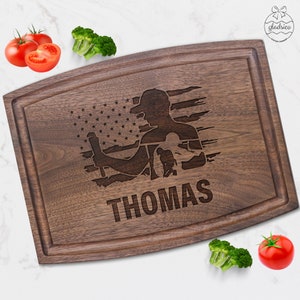 Personalized Plumber Kitchen Chopping Board on Birthday Xmas. Plumbing Mothers Day Gift from Kids, Pipefitter Gifts for Wedding Housewarming