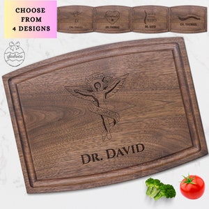 Chiropractor Gift for Women Dad Wife on Chiropractic Day. Chiropractic Day Gift for Boss, Custom Cutting Board Gifts for Co-worker Doctor