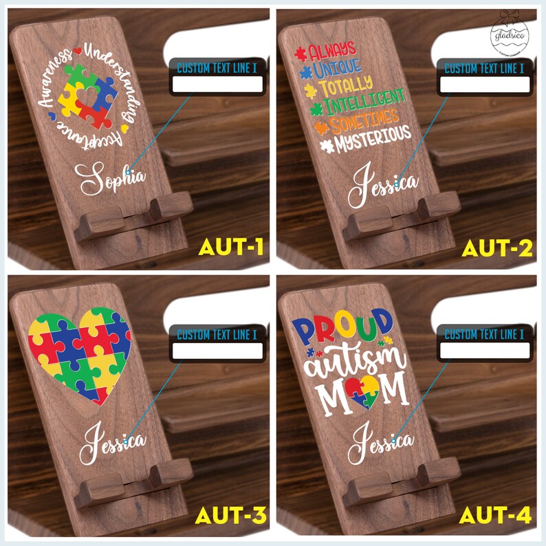 Autism Acceptance Awareness Understanding, Personalized Headphone Stand ...