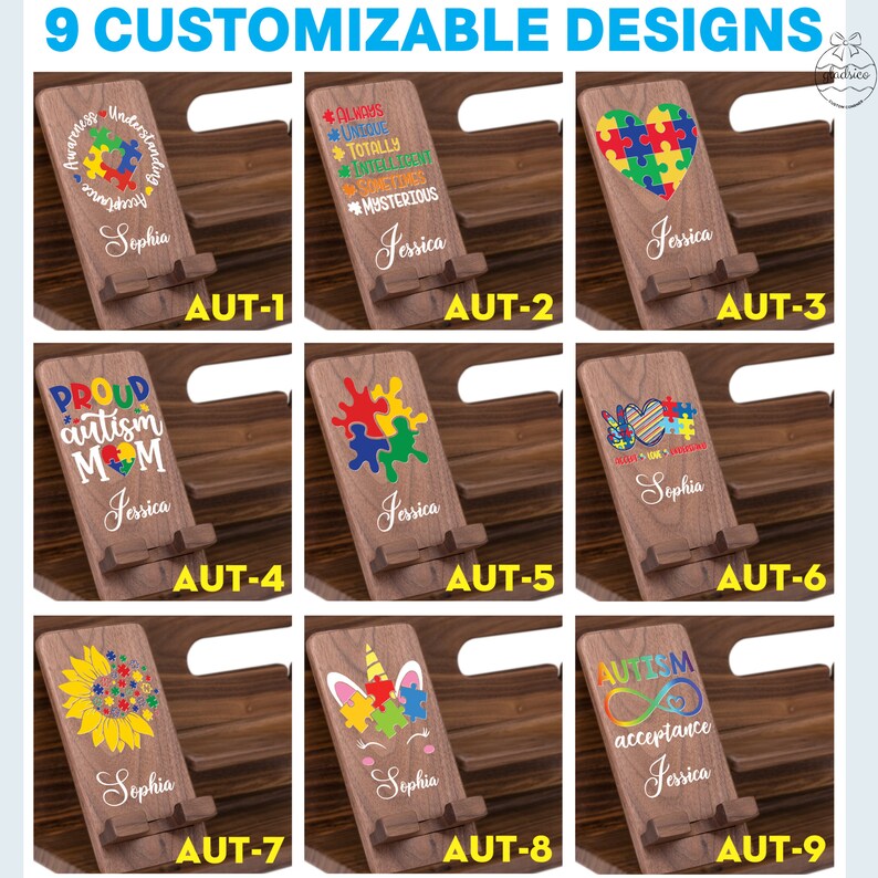 Autism Acceptance Awareness Understanding, Personalized Headphone Stand ...