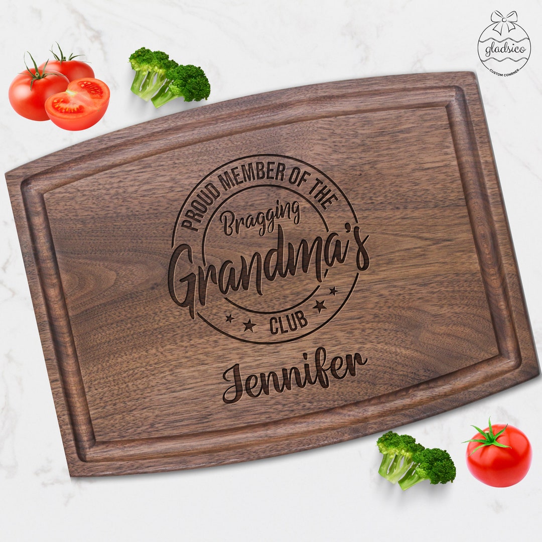 Custom Kitchen Cutting Board With Juice Groove. Wooden Chopping Board