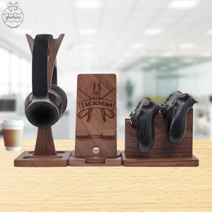 Custom Electrical Company Employee Promotion Gifts with Engraved Name, Lineman Gifts, IBEW Gift - Gaming Holder to Organize Game Accessories