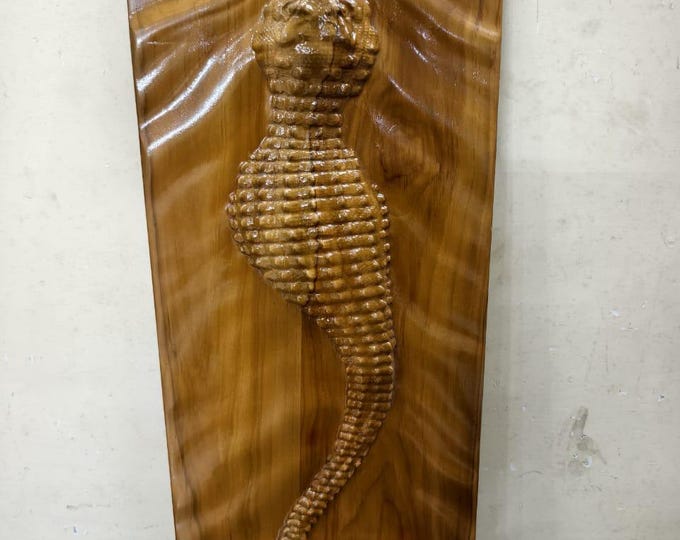 Featured listing image: Unique & Stylish Alligator Wooden Crocodile Wall Décor Handmade Home decor