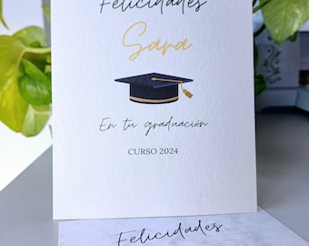 Congratulations Card 2024 / Personalized 2024 Graduation Card / Graduation Gift for Her