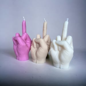 Middle Finger Candle / Soy Wax Candle / Sassy Candle image 4