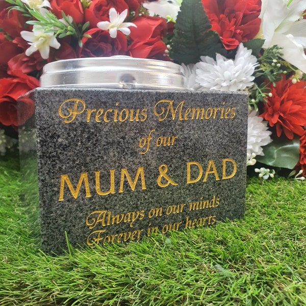 Granite Grave Vase Etsy UK