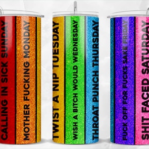 Weekday with glitter 20 oz skinny tumbler png tumbler wrap png,sublimation design download, 20 oz tumbler designs, tumbler png download