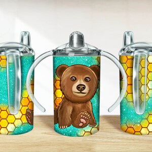 Cute bear 12 oz sippy cup png, bear sippy cup designs, sippy cup wrap png, cute bear png, sippy cup sublimation designs downloads