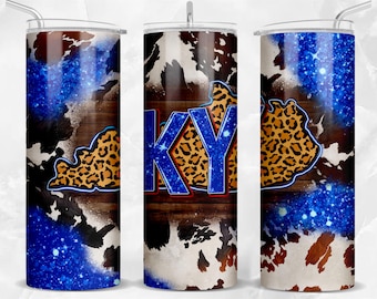 Kentucky 20oz skinny tumbler png sublimation design download, Kentucky map png, western tumbler png, sublimate designs download