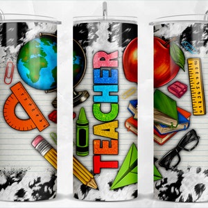 Teacher heart 20 oz skinny tumbler png, Teacher tumbler wrap png, Teacher&#39;s Day tumbler png, 20 oz tumbler designs, tumbler png download