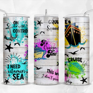 Cruise and ship 20 oz skinny tumbler png sublimation design download, tumbler wrap png,20 oz tumbler designs, tumbler png download